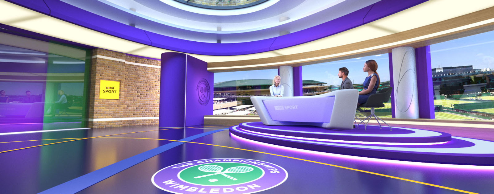 Virtual Set Design for BBC Wimbledon Studio