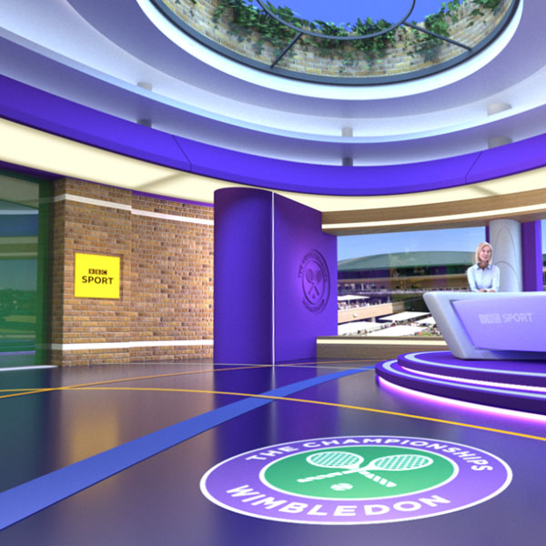 BBC Wimbledon Virtual Set Design